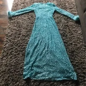 chinese dress ladies Charcoal Maxi Sequin Racer Dress  Rare London
